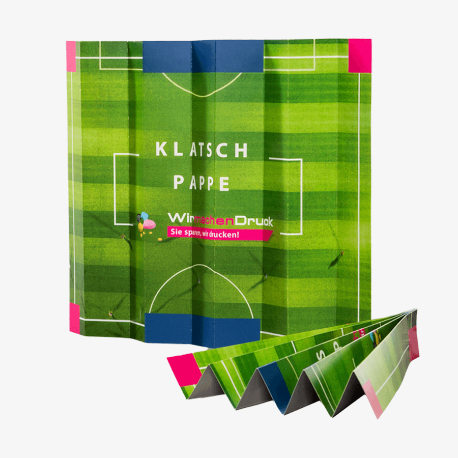 400 Stk. Hochwertige Klatschpappe 45 cm x 32 cm, 4/4-farbig bedruckt