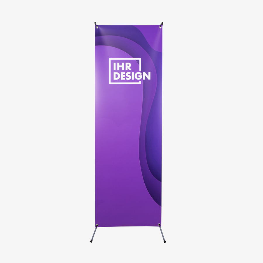 1 Stk. X-Banner 60 cm x 160 cm inkl. Gestell, Druck und Versand
