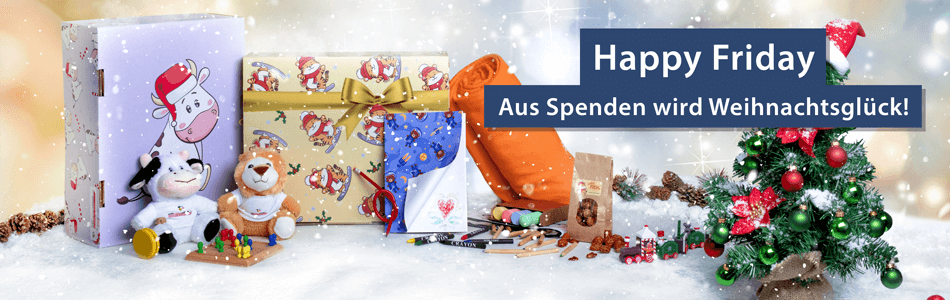 6 Jahre Happy Friday - 10.000 Pakete für Kinder in Not!