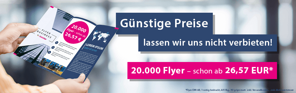 20.000 Flyer für 26,57 €