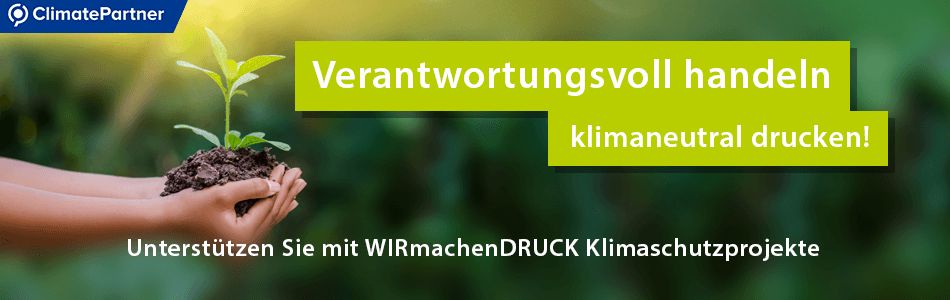 Klimaneutraler Druck mit ClimatePartner