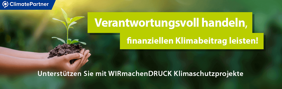Verantwortungsvoll handeln - finanzieller Klimabeitrag