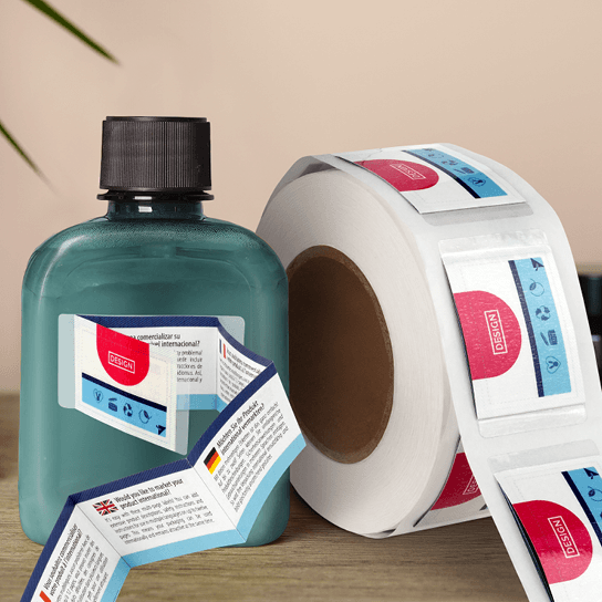 Mehrlagige Etiketten 