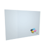 Acrylplatte mit Echtglasbeschichtung in Frei-Form (eine Konturfräsung möglich) ,einseitig 4/0-farbig bedruckt