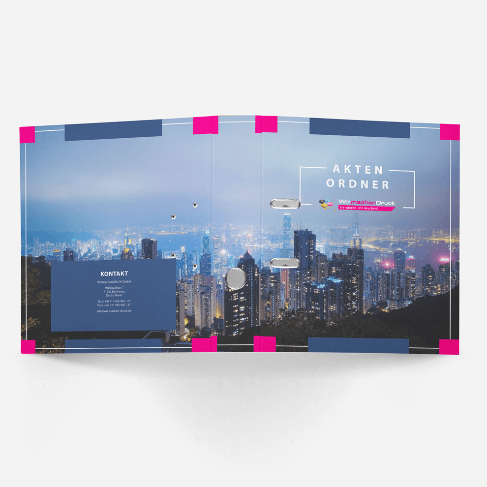 Aktenordner ausgeklappt