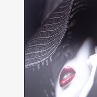 Detailansicht Foto-Abzug auf weißem Alu-Dibond (3 mm) mit Mattlaminat