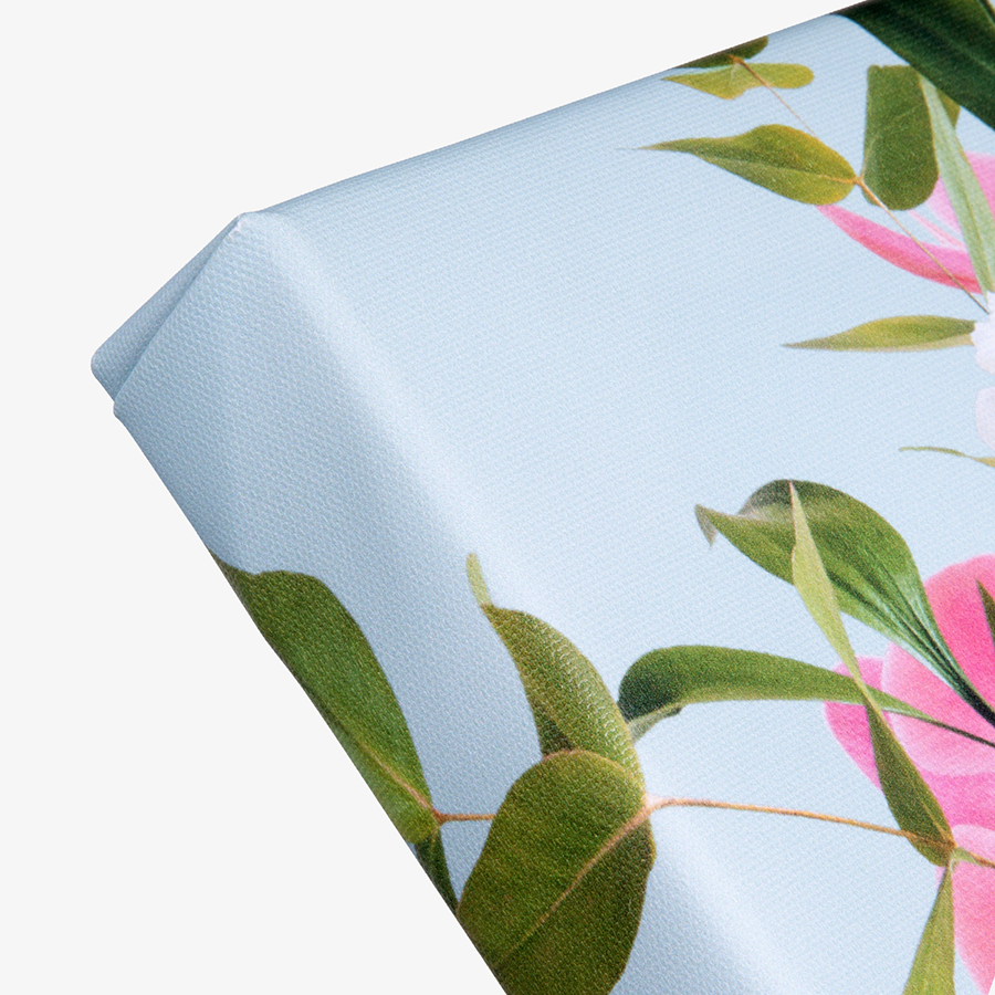 Detailaufnahme einer bedruckten Leinwand im Standardformat im Hochformat 40 x 60 cm