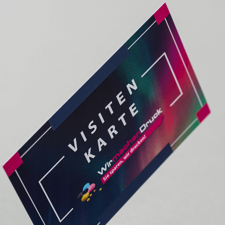 Visitenkarte Recyclingkarton 4/4-farbig bedruckt